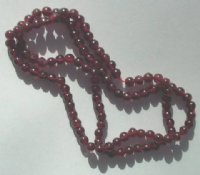 16 inch Strand of 4mm Round Garnet Beads
